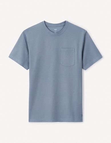 T-shirt col rond Coolmax - bleu - celio - Modalova