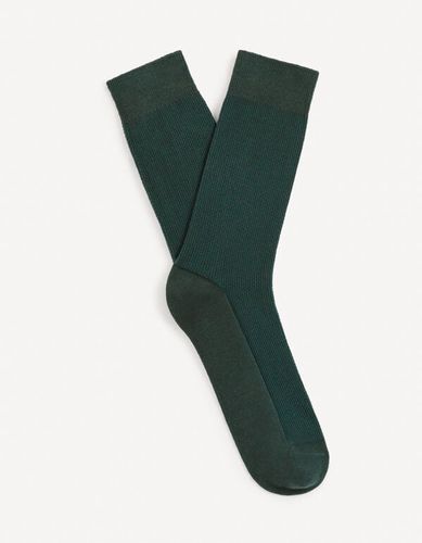 Chaussettes hautes coton - vert - celio - Modalova