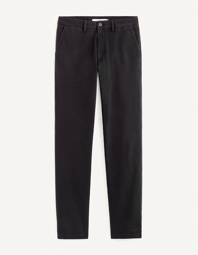 Pantalon chino straight - noir - celio - Modalova
