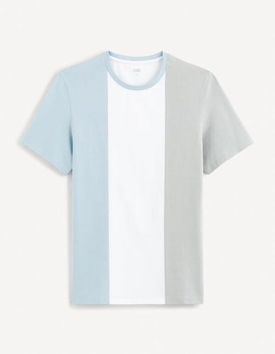 T-shirt col rond straight 100% coton - celio - Modalova