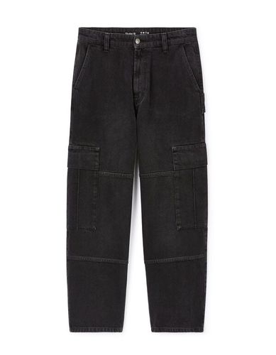 Jean baggy en coton - noir - celio - Modalova