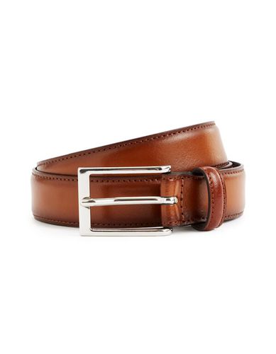 Ceinture 100% cuir - cognac - camaieu - Modalova