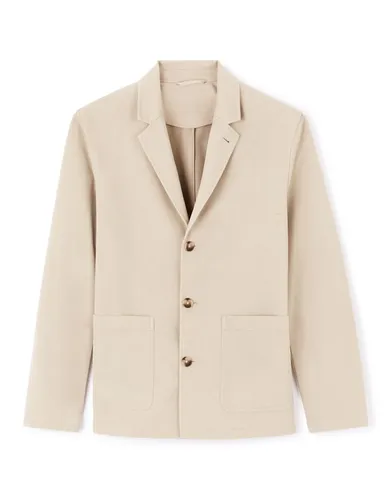 Blazer coton stretch - beige - celio - Modalova