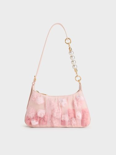Charles & Keith - Coffret cadeau : Sac porté épaule en maille fleurie à bandoulière perlée - Charles & Keith - Modalova