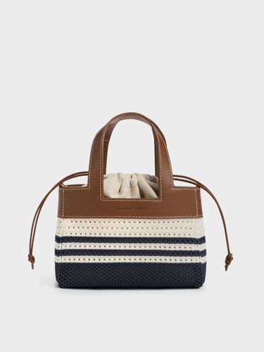 Charles & Keith - Mini sac fille Ida en maille rayée - Charles & Keith - Modalova