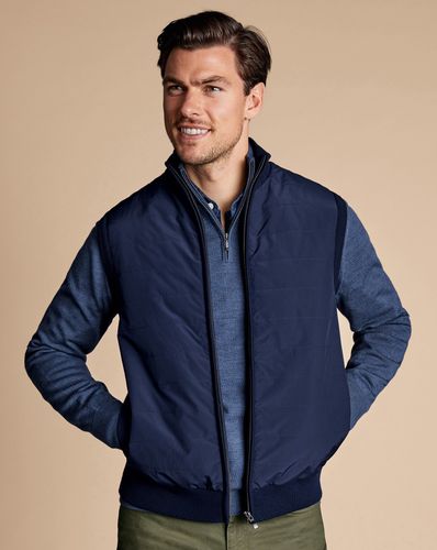 Gilet Rembourré À Col Cheminée En Laine Mérinos - par - Charles Tyrwhitt - Modalova