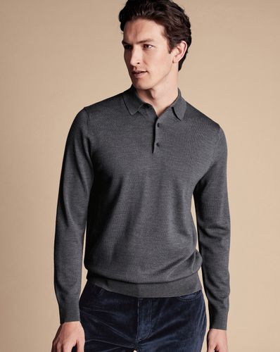 Pull En Laine Mérinos À Col Polo - par - Charles Tyrwhitt - Modalova