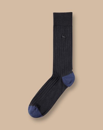 Chaussettes Côtelées En Coton - par - Charles Tyrwhitt - Modalova