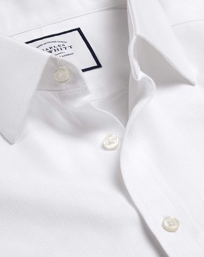 Chemise À Chevrons Et Col Classique Sans Repassage - par - Charles Tyrwhitt - Modalova