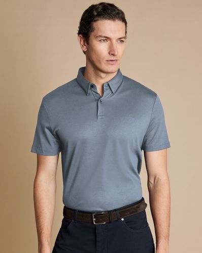 Polo Smart En Jersey - Acier par - Charles Tyrwhitt - Modalova