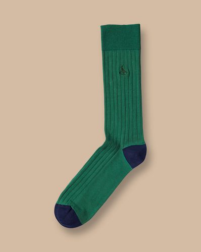 Chaussettes Côtelées En Coton - Foncé par - Charles Tyrwhitt - Modalova