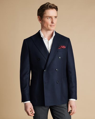 Veste Croisée En Laine Et Soie - Gendarme par - Charles Tyrwhitt - Modalova