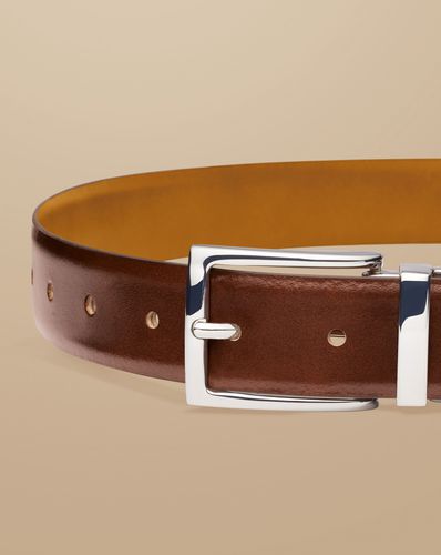 Ceinture Réversible En Cuir - Beige Foncé en par - Charles Tyrwhitt - Modalova