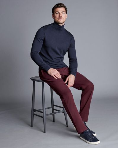 Chino Sans Repassage Ultimate - Bordeaux en par - Charles Tyrwhitt - Modalova