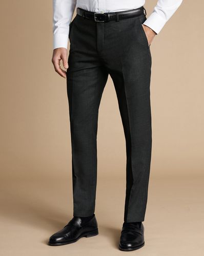 Pantalon De Costume Fil-À-Fil Ultimate Performance - Gris Anthracite en par - Charles Tyrwhitt - Modalova