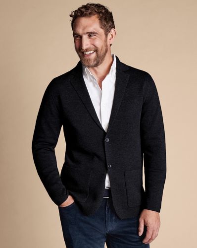 Blazer En Mérinos - Anthracite par - Charles Tyrwhitt - Modalova