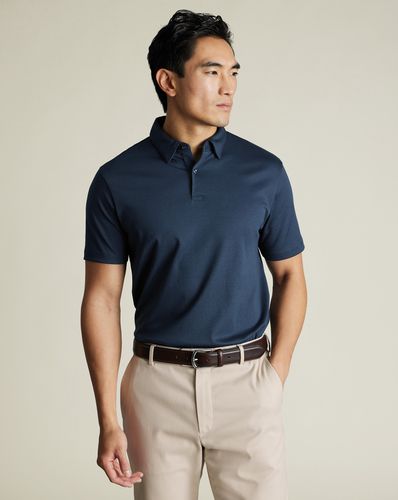 Polo En Jersey Smart - Pétrole par - Charles Tyrwhitt - Modalova