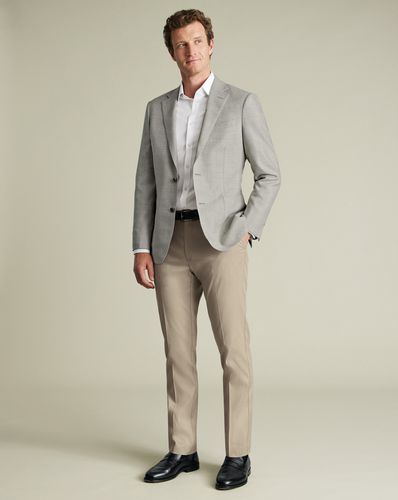 Pantalon À Texture Élégante - Gris-Beige en par - Charles Tyrwhitt - Modalova