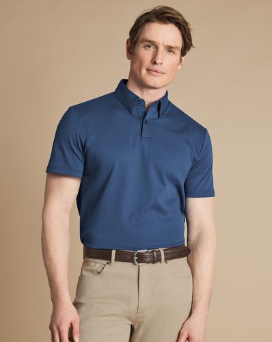 Polo Smart En Jersey - Océan par - Charles Tyrwhitt - Modalova