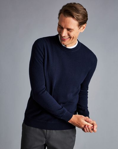 Pull Laine Mérinos Et Cachemire À Col Rond - par - Charles Tyrwhitt - Modalova