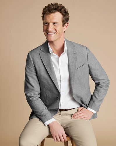 Veste En Lin Et Coton - par - Charles Tyrwhitt - Modalova