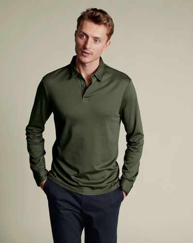 Polo Smart En Jersey À Manches Longues - par - Charles Tyrwhitt - Modalova