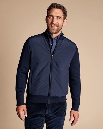 Veste Matelassée À Col Cheminée En Laine Mérinos - par - Charles Tyrwhitt - Modalova