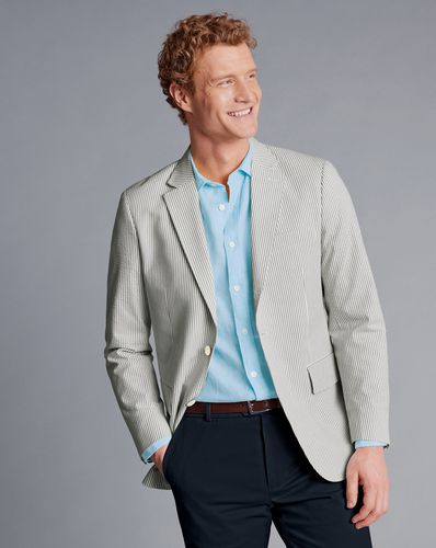 Veste En Seersucker - Gris é par - Charles Tyrwhitt - Modalova