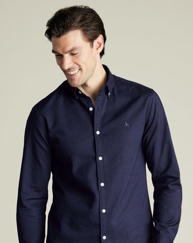 Chemise Oxford Extensible Et Délavée - Encre par - Charles Tyrwhitt - Modalova