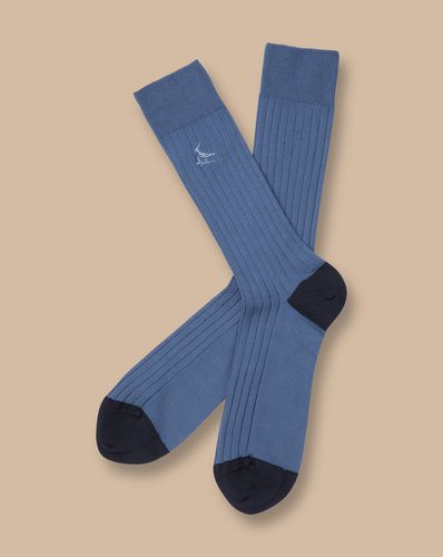 Chaussettes Côtelées En Coton - par - Charles Tyrwhitt - Modalova