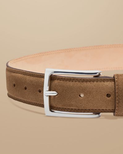 Ceinture En Daim Fabriquée En Angleterre - Tabac par - Charles Tyrwhitt - Modalova