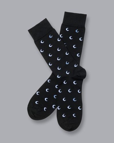 Chaussettes À Motif Une Fois Dans La Lune Bleue - par - Charles Tyrwhitt - Modalova