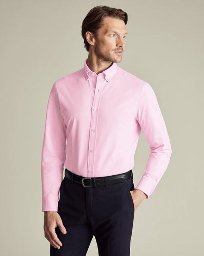 Chemise En Jersey Extensible Dans Les Quatre Sens - Rose Pâle en par - Charles Tyrwhitt - Modalova