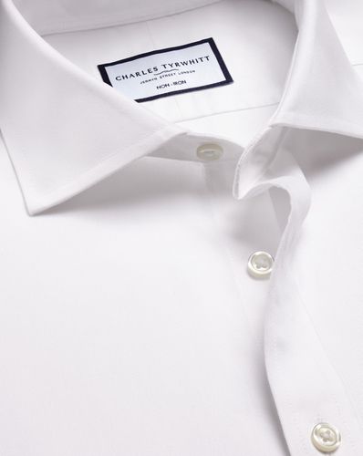 Chemise Col Cutaway Sergé Sans Repassage - par - Charles Tyrwhitt - Modalova