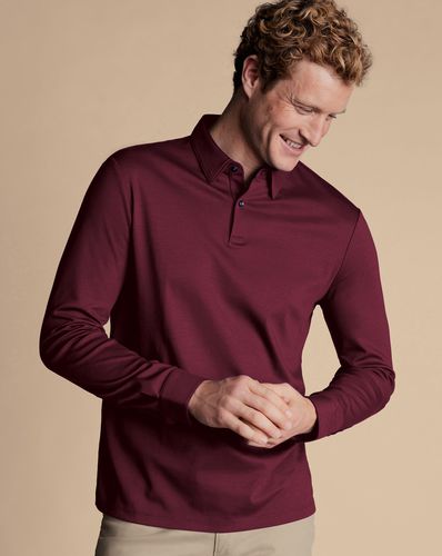 Polo Smart En Jersey À Manches Longues - par - Charles Tyrwhitt - Modalova