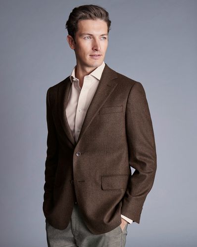 Veste De Luxe Italienne En Sergé - Toffee en par - Charles Tyrwhitt - Modalova