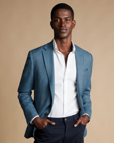 Veste En Laine Sergée Texturée - Moyen par - Charles Tyrwhitt - Modalova