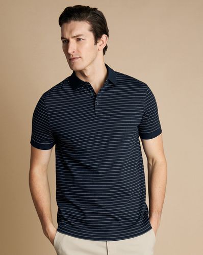 Polo En Piqué - Marine Et en / par - Charles Tyrwhitt - Modalova