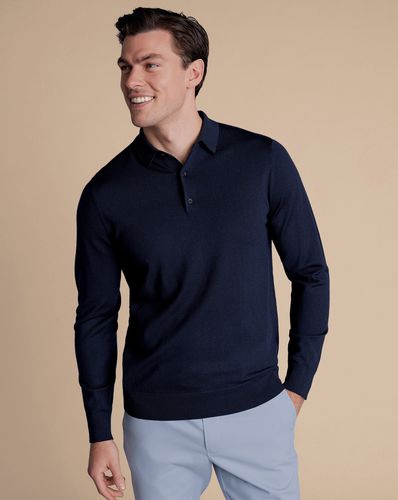 Pull En Laine Mérinos À Col Polo - par - Charles Tyrwhitt - Modalova