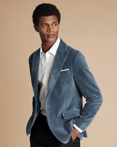 Veste Italienne En Velours À Revers - Charron par - Charles Tyrwhitt - Modalova