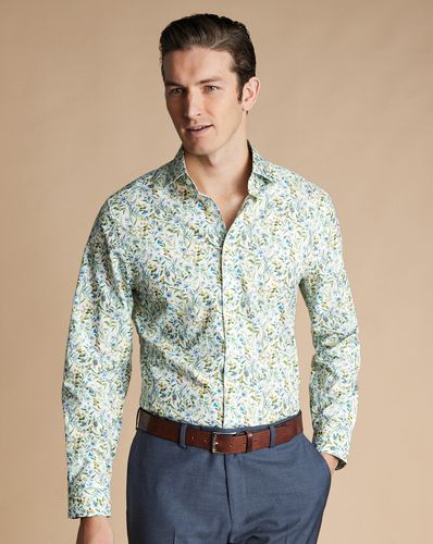 Chemise En Tissu Liberty À Col Semi-Italien Et Imprimé Floral - par - Charles Tyrwhitt - Modalova