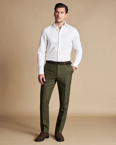 Pantalon En Lin - par - Charles Tyrwhitt - Modalova