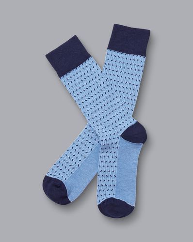 Chaussettes À Motif Chevrons - Bleuet en par - Charles Tyrwhitt - Modalova