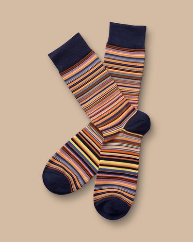 Chaussettes À Rayures Multicolore - par - Charles Tyrwhitt - Modalova