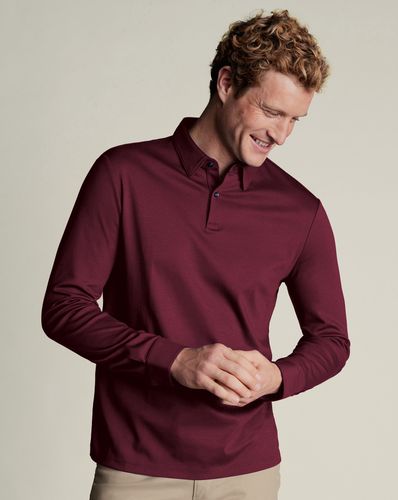 Polo Smart En Jersey À Manches Longues - par - Charles Tyrwhitt - Modalova