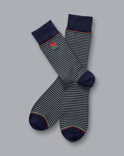 Chaussettes À Fines Rayures England Rugby - par - Charles Tyrwhitt - Modalova
