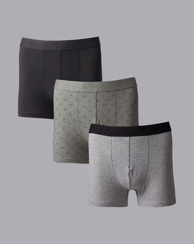 Lot De 3 Boxers En Jersey De Coton Extensible À Motifs - par - Charles Tyrwhitt - Modalova