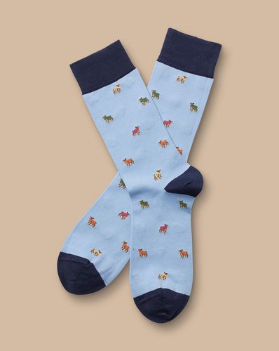 Chaussettes À Motif Chien - par - Charles Tyrwhitt - Modalova