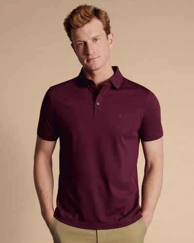 Polo En Piqué - Bordeaux en par - Charles Tyrwhitt - Modalova