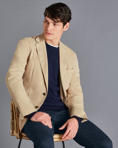 Veste En Coton Extensible - Gris-Beige en par - Charles Tyrwhitt - Modalova